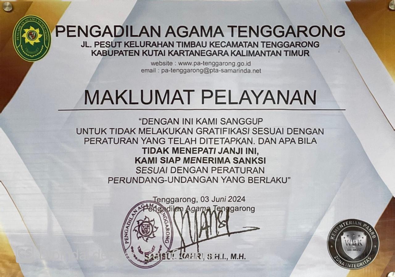 18.3 Maklumat Pelayanan